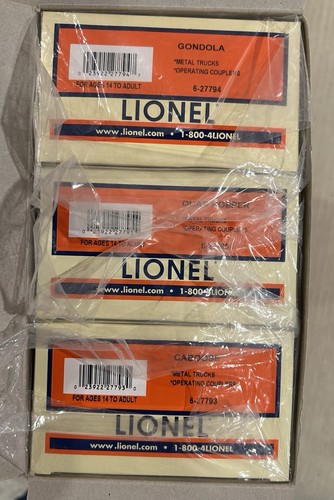 Lionel 6-27792 Archive Pastel Freight 3 Pack Gondola Quad Hopper Caboose - 第 2/4 張圖片