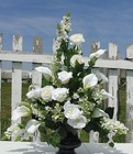 Wedding Home Trade Show Decor White Floral Roses High End Silk Fashion Florist