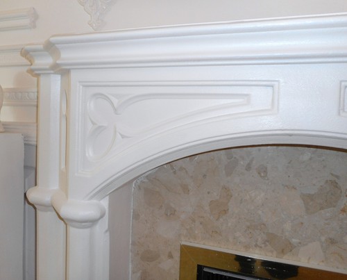 F09 Cambridge Fire Surround in Plaster - BIRMINGHAM COLLECTION ONLY - Picture 3 of 5