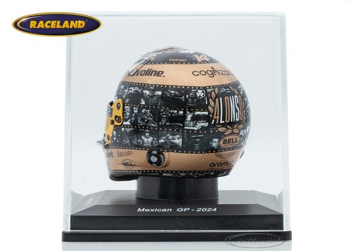 Helm Aston Martin Aramco F1 GP Mexiko 2024 Fernando Alonso, Spark 1:5, 5HF176 - Bild 4 von 4