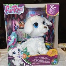 FurReal GoGo My Dancin' Pup Dance Walk White Puppy 50 Sounds Reactions Fur Real