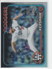 Clayton Kershaw 2024 Topps Chrome #110 Refractor Los Angeles Dodgers