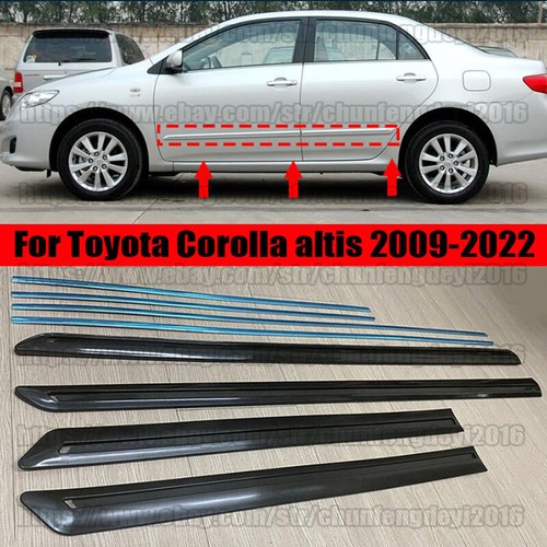 For Toyota Corolla altis 2009-2022 Car Door body side molding trim-UNPAINTED Set - Picture 1 of 6