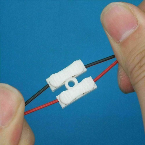 10-100PCS White 2P Quick Splice Lock Wire Terminals Electrical Connectors CH2 - Picture 4 of 7