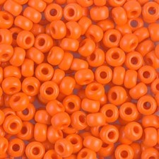 Miyuki Round Seed Beads Rocaille's Size 6/0 Opaque Orange 20g-Tube 6-406 