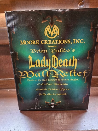 Lady Death Wall Relief (1998) Moore| Brian Pulido’s Porcelain 716/3000 LE - Picture 2 of 3