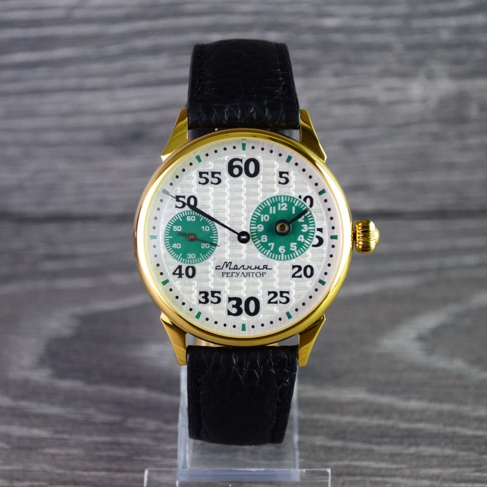 Reloj Pulsera Hombre Mecánico Soviético Regulador Matrimonio Vintage Reparado Foto 2 de 4