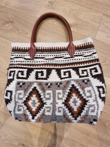 Chamula Blanket Tote Bag Greca Antigua - Picture 7 of 13
