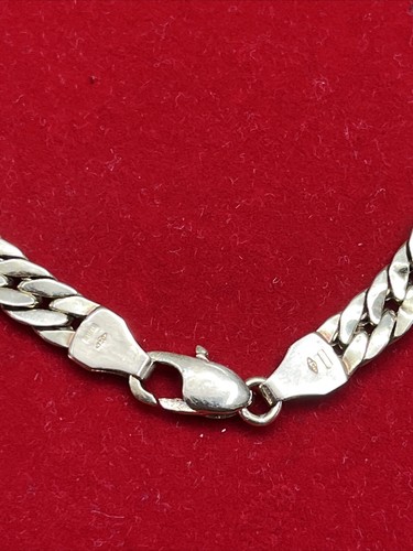 14K Herringbone Cuban Gold Chain Necklace 15” Inch 15.3g - Picture 6 of 8