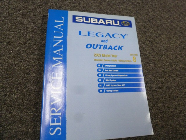 2002 Subaru Outback Electrical Wiring Diagrams Manual
