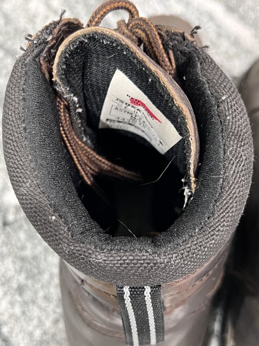 Botas de Trabajo Red Wing 4435 Metguard Marrón Puntera de Acero Impermeables Hombre’s Talla 11 D - Imagen 13 de 16