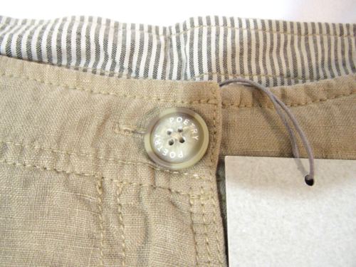 Poetry 100% Linen Women's Sz 6 Sand Casual Pockets Shorts NWT - Picture 12 of 13