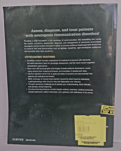 Introduction to Neurogenic Communication Disorders, By R H Brookshire, PB - GOOD - Picture 8 of 8
