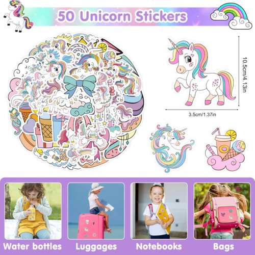 Unicorn Party Favors 134 Pcs Unicorn Birthday Party Supplies NO MISSING PARTS - Picture 6 of 12
