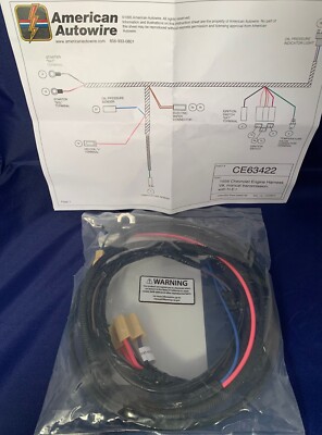 1956 CHEVY ENGINE WIRING HARNESS V8 HEI STANDARD USA