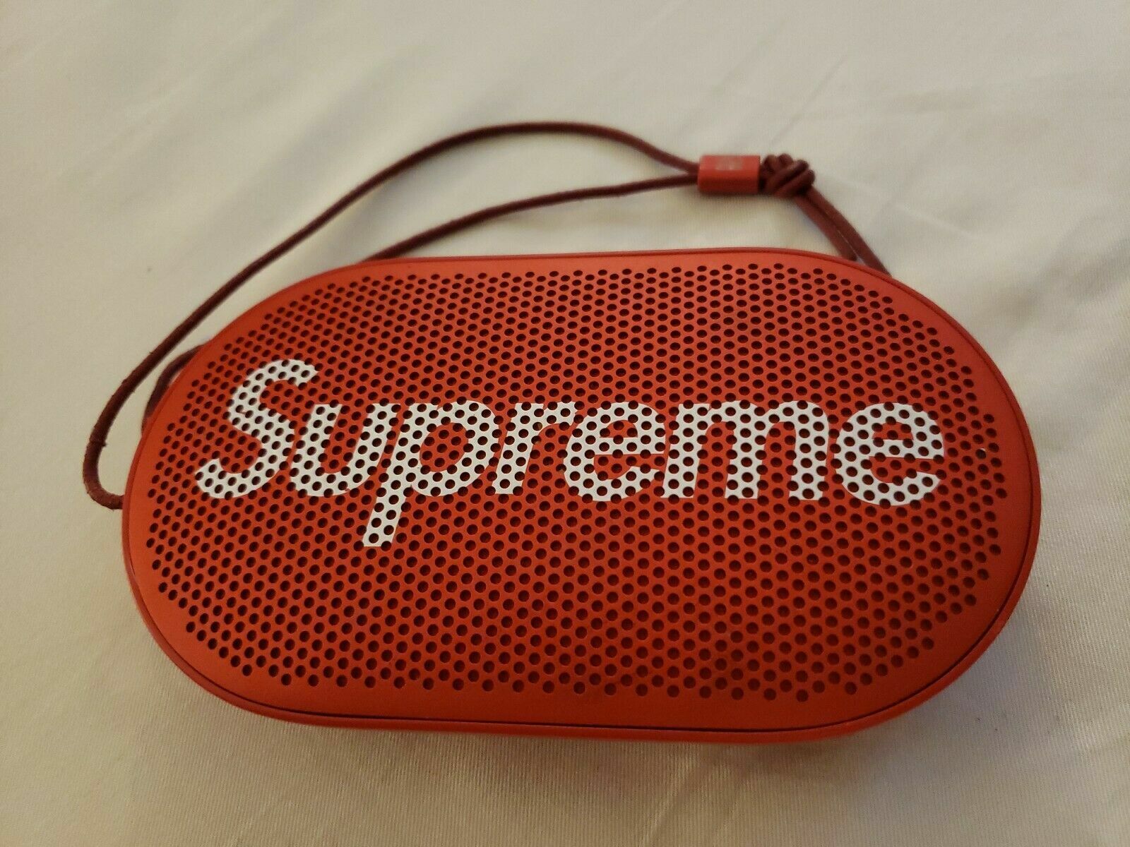 Supreme X Bang & Olufsen B&O Red Beoplay P2 Portable Wireless Bluetooth Speaker