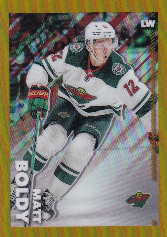 2022-23 TOPPS CHROME NHL GOLD STICKER #245 Matt Boldy - Minnesota  /50 MADE