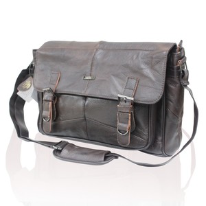 Mens Womens Real Leather Satchel Messenger Bag Shoulder Laptop Image Is Loading Mens Womens Real Leather Satchel Messenger Bag Shoulder