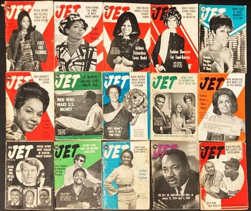 Posten 27 Vintage Mini 1960er JET Zeitschriften ~ Bürgerrecht Ära ~ schwarze Geschichte ~ Fotos