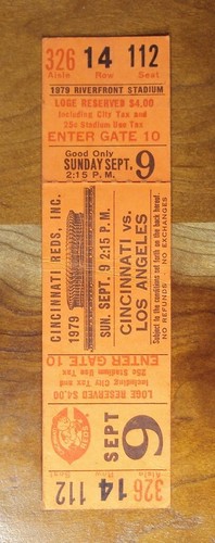 Boleto Rick Sutcliffe 1979 Dodgers Novato de YR Muescas Carrera STRIKEOUT #100 - Imagen 1 de 3