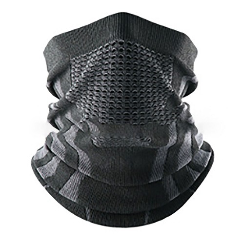 (Black Gray)Neck Tube Scarf Face Thicken Neck Warmer Half Face Windp CH - Picture 2 of 13