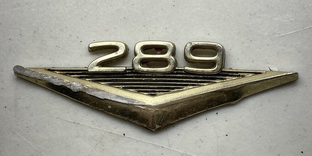 63-73 GOLD FORD MUSTANG 289 EMBLEM # C30B16C144A OEM | eBay
