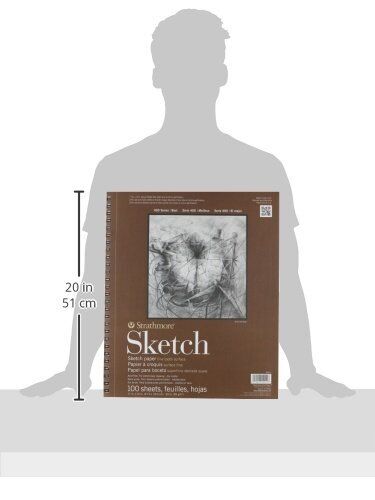 Almohadilla de papel de boceto Strathmore serie 400 11x14 100 hojas diente fino pesado - Imagen 5 de 5