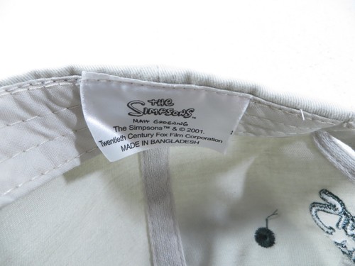 The Simpsons Homer Golf Pizza mmm... Slice 20th Century Fox Adjustable Hat Cap - Picture 11 of 11