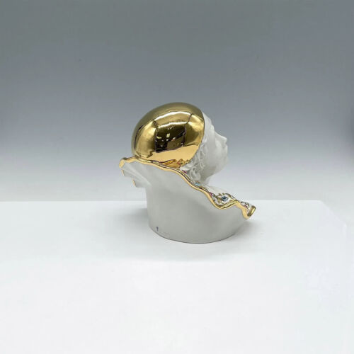 RG Oggetti Capodimonte Porzellan Büste "Pierrot" mit Swarovski Kristallen - Bild 2 von 4