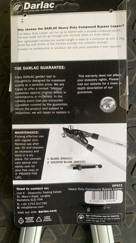 Cortacésped de derivación de acción compuesto de alta resistencia Darlac DP622 nuevo - Imagen 5 de 6