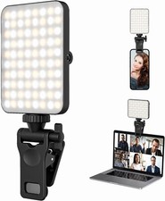 Rechargeable Selfie Light  Phone Light Clip Brightness Adjustable for Selfies
