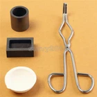 16OZ Gold Graphite Crucible Cup + Tongs + Melting Bowl + Ingot Mold Casting Set