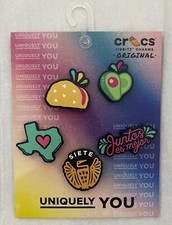 NEW UNIQUELY YOU JIBBUTZ ORIGINAL CROCS SHOE CHARMS MEXICAN THEMED TEXAS
