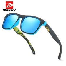 DUBERY Square Polarized Sunglasses Men Outdoor Sport Driving Fishing Glasses New