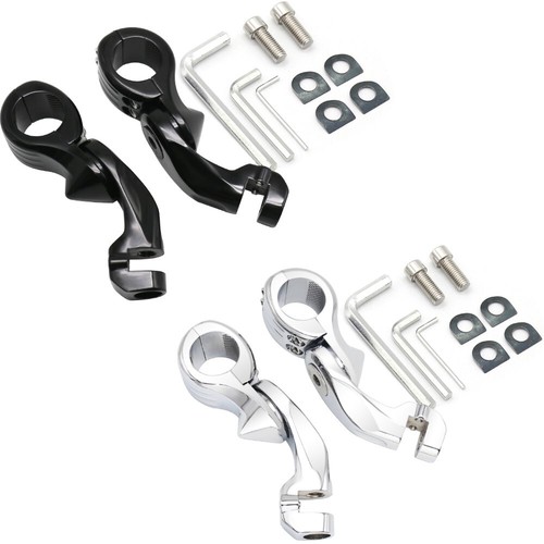 New Highway Bar Short Pedal Footpeg Bracket For Harley Touring Sportster Models - Picture 7 of 7
