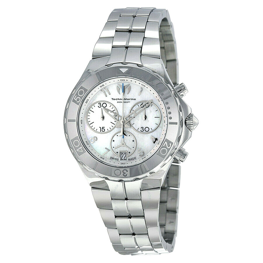 TechnoMarine Sea Pearl Swiss Quartz MOP Diamond Watch Technomarine Mother of Pearl Diamonds Watch for Sale main image 3