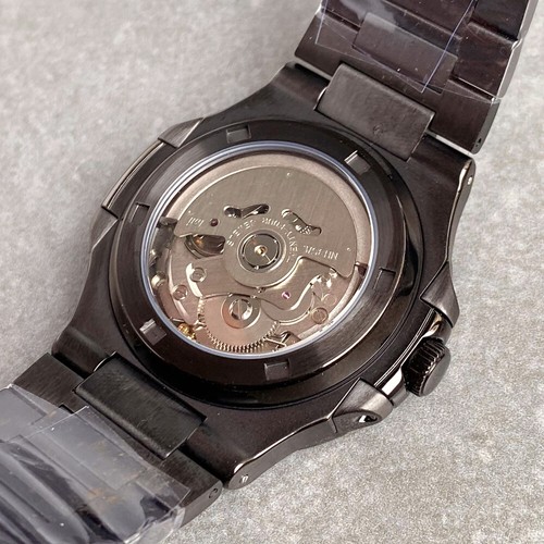 Reloj Hombre Para Colección "Nautilus" 40mm Revestimiento PVD Negro Cuadrado Zafiro NH35A - Imagen 6 de 19