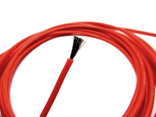 24 AWG Silikon Ultra-Flexibler 200 °C Hitzebeständiger Draht, 1, 10, 25 Fuß Posten - Bild 1 von 3