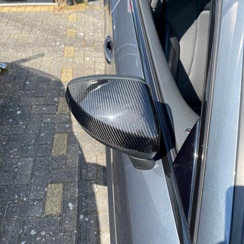 For Audi A3 S3 RS3 14-18 Real Carbon Fiber Side Mirror Cover Overlay W/O Lane - Picture 15 of 17