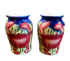 Vintage Handmade Oversized Crab Salt & Pepper Shakers Kitchen Home Decor Read