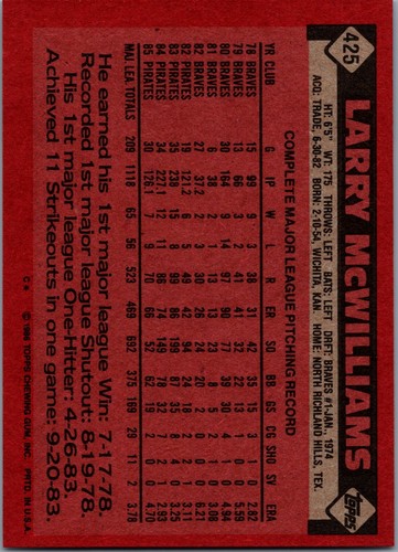 1986 TOPPS Baseball COMPLETE Your SET Cards 401-600 Buy 2 Get 2 FREE 1986 Topps - Picture 41 of 327