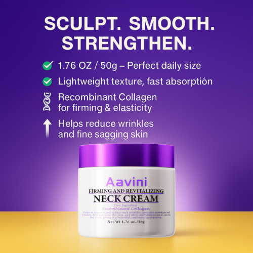 Aavini Neck Cream 50g – Firming & Lifting Peptide Cream for Wrinkles & Sagging - Picture 3 of 14