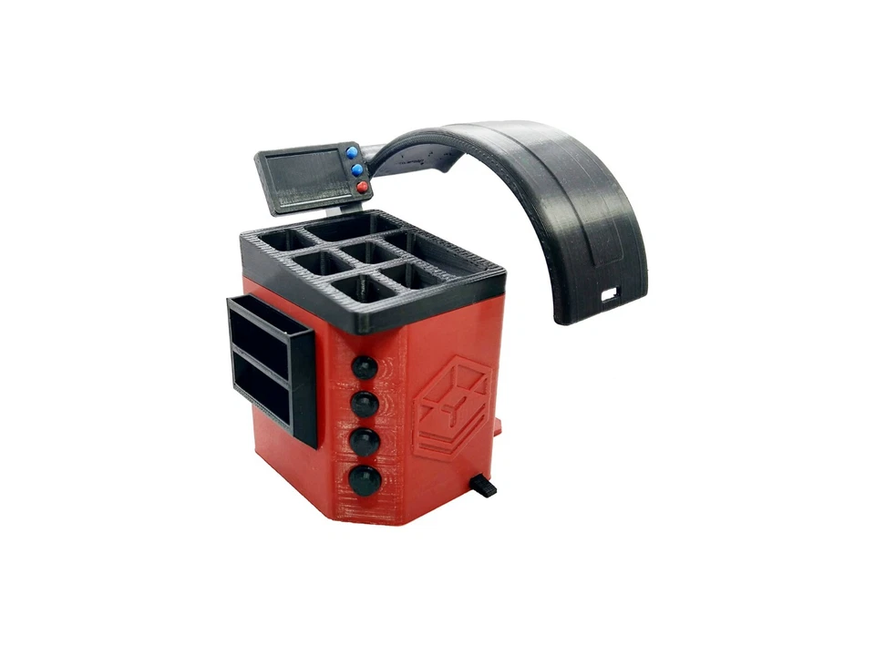 PrintFully3D balanceador de pneus escala 1/10 impresso em 3D acessórios de esteira teste - Imagem 4 de 4