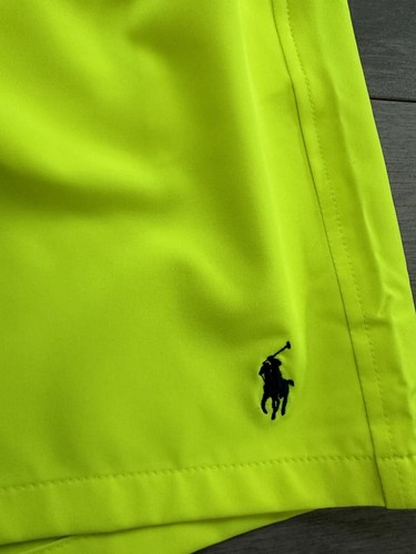 NUEVO CON ETIQUETAS POLO RALPH LAUREN SEGURIDAD AMARILLO BAÑADOR SHORTS TALLA XXL - Imagen 2 de 5