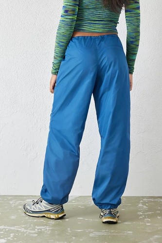 iets Frans Urban Outfitters Blue Balloon Woven Pants Track Warm Uk 8 XXS Reg L32 - Picture 3 of 4