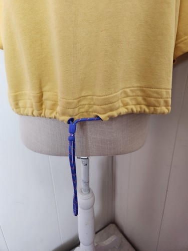 Nike Womens 2X Short Sleeve Crew Neck Cropped Drawstring Logo Swoosh Sweatshirt - Picture 3 of 18