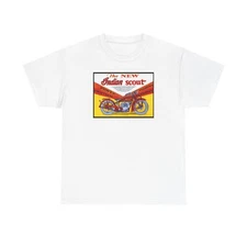 Vintage Indian Scout T-Shirt, Motorcycle Enthusiast Gift, Indian Motocycle