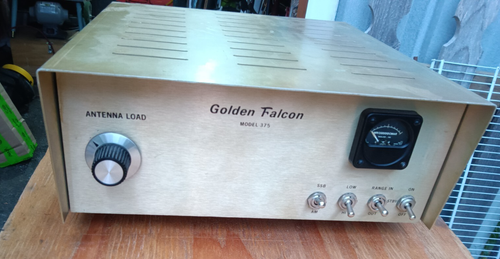 GOLDEN FALCON MODEL 375 POWERS UP ALL TUBES GLOW ham radio amplifier hf PARTS