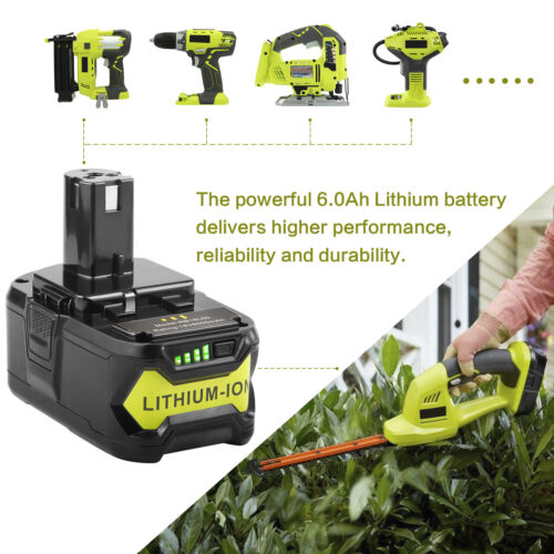 6.0Ah For RYOBI 18V Battery One+ Plus High Capacity P108 Lithium-Ion P107 P102 - Picture 6 of 12
