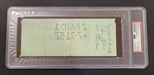 Rare RAY NITSCHKE Signed Payroll Check-HALL OF FAME-GREEN BAY PACKERS-PSA - Picture 6 of 9
